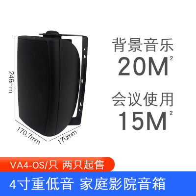 Hivi/惠威VA4-OS定阻壁挂音箱挂壁喇叭广播会议室背景音乐