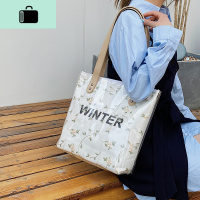 夏季透明包包2020新款潮单肩包大容量女包时尚网红百搭果冻托特包NEW LAKE女士单肩包