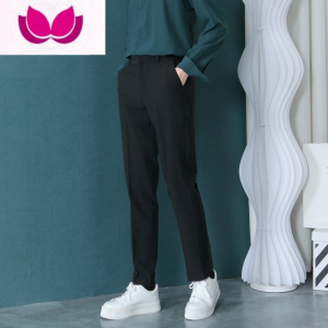 七斓轻熟风西裤垂坠感高级感英伦雅痞男装裤子韩版直筒休闲西装裤长裤