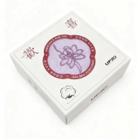 优品尚竹竹纤维小国风毛巾单条礼盒XGF-001盒