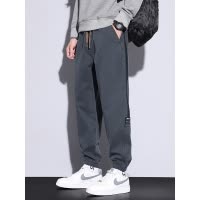 仿牛卫裤休闲男四季潮流哈伦运动裤男士宽松百搭松紧腰休闲裤男款