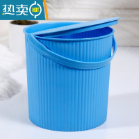 敬平水桶可坐塑料桶带盖凳子收纳水桶洗车钓鱼桶垃圾桶储物桶幼儿园桶 [加厚特大号]坐高30厘米蓝色