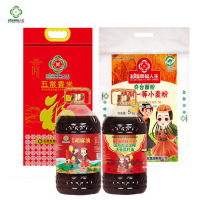 和谐幸福人生米面油套餐(5kg五常大米1袋+5kg奇台面粉1袋+5L山丹菜籽油+5L宁夏胡麻油)