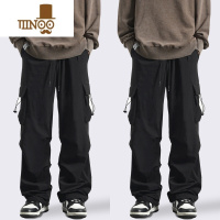 YANXU美式机能降落伞兵工装裤男夏季潮牌薄款宽松小众速干直筒休闲长裤
