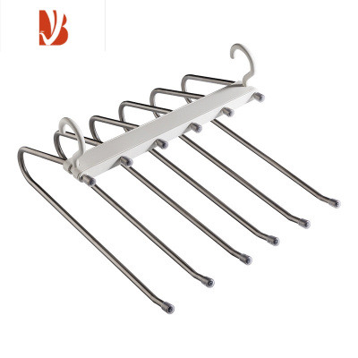 三维工匠折叠多多层裤子衣架家用魔术裤夹衣柜收纳器裤挂架