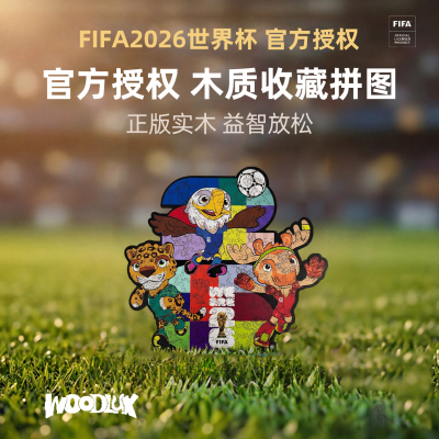WOODLUX FIFA世界杯拼图加墨美联办150片 创意益智玩具