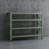 翌嘉 YJ4041219可移动货架库房置物架带轮重型货架四层后背无网2000*700*1600mm/300kg