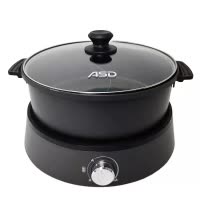 爱仕达电火锅4L分体式大容量家用多档火力多功能电锅鸳鸯锅AH-Y13J439