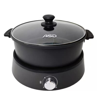 爱仕达电火锅4L分体式大容量家用多档火力多功能电锅鸳鸯锅AH-Y13J439