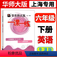 [正版]2024华东师大版一课一练六年级下英语6年级下册第二学期N版华师大一课一练上海初中牛津英语辅导练习册沪教版华东