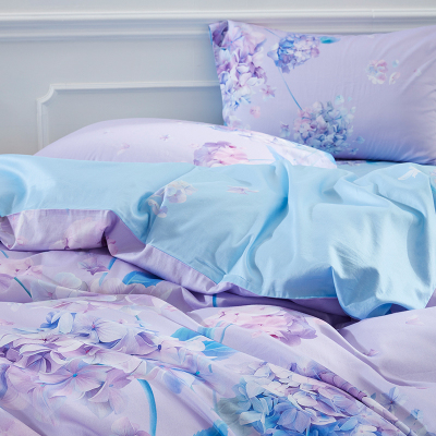 家柏饰(CORATED)家纺60支长绒棉四件套贡缎床单被套件酒店睡感床上用品