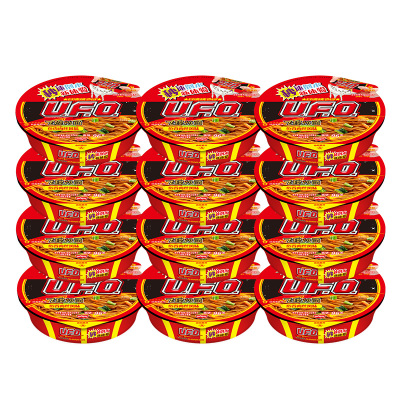 日清(NISSIN) UFO飞碟炒面 鱼香肉丝124g/碗 12碗整箱装 速食 拌面 整箱 捞面 干拌面 方便面