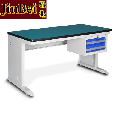 锦北防静电工作台车间流水线操作台带灯工具桌操作台 1.8米单桌+抽屉