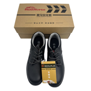 雷马 黑色牛皮耐磨防滑鞋子04002 35-46双