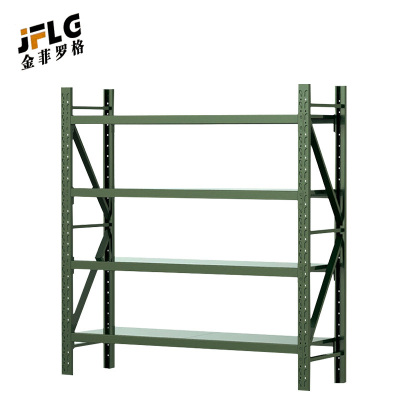 苏宁 金菲罗格 办公家具 军绿色钢制重型器材仓储货架 W2000*D500*H2000承重500KG