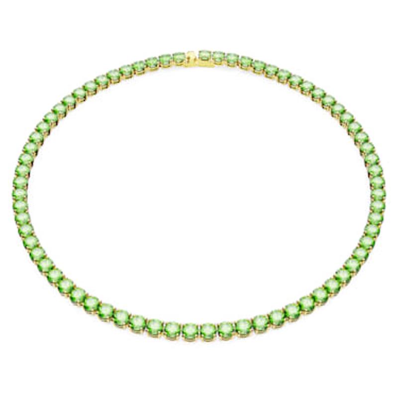 Swarovski女士项链 新款 Matrix Tennis 璀璨绿宝石时尚优雅气质锁骨链项链