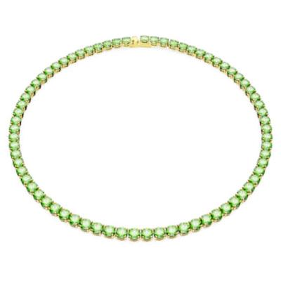 Swarovski女士项链 新款 Matrix Tennis 璀璨绿宝石时尚优雅气质锁骨链项链