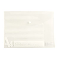 晨光 M&G 经济型条纹按扣文件袋 ADM95074 A4 (透明) 10个/包 包
