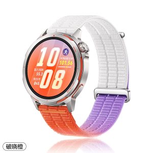 [官方正品]适用华为gt runner2手表带GT RUNNER2同款破晓橙尼龙回环腕表带运动智能3139a