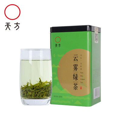 新茶春茶安徽天方茶叶云雾绿茶125g/罐装 一级高山云雾绿茶 安徽天方茶叶