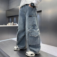 儿童装男童春装工装牛仔裤2026新款中大童春秋款春季裤子男孩长裤