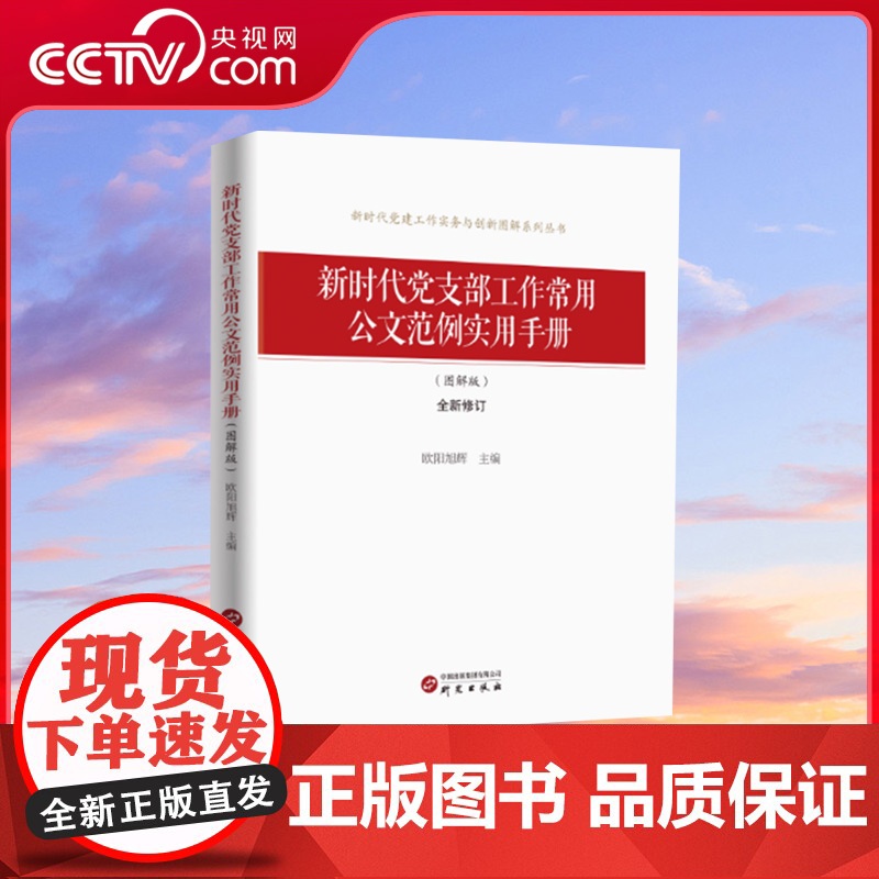 [央视网]新时代党支部工作常用公文范例实用手册 图解版 欧阳旭辉著 新时代党建工作实务与创新图解系列丛书 MS