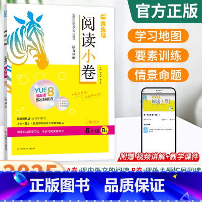 阅读小卷[B版下册]❇️25春 小学一年级 [正版]2025版阅读小卷AB版一二三四五六年级上下册课内外阅读理解专项训练