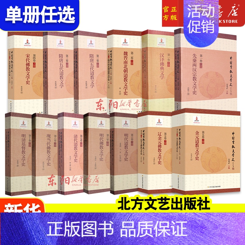 第四卷]宋代佛教文学史 [正版]任选中国宗教文学史 隋唐五代道教 清代道教 先秦两汉宗教 明代道教文学史 汉译佛典文学