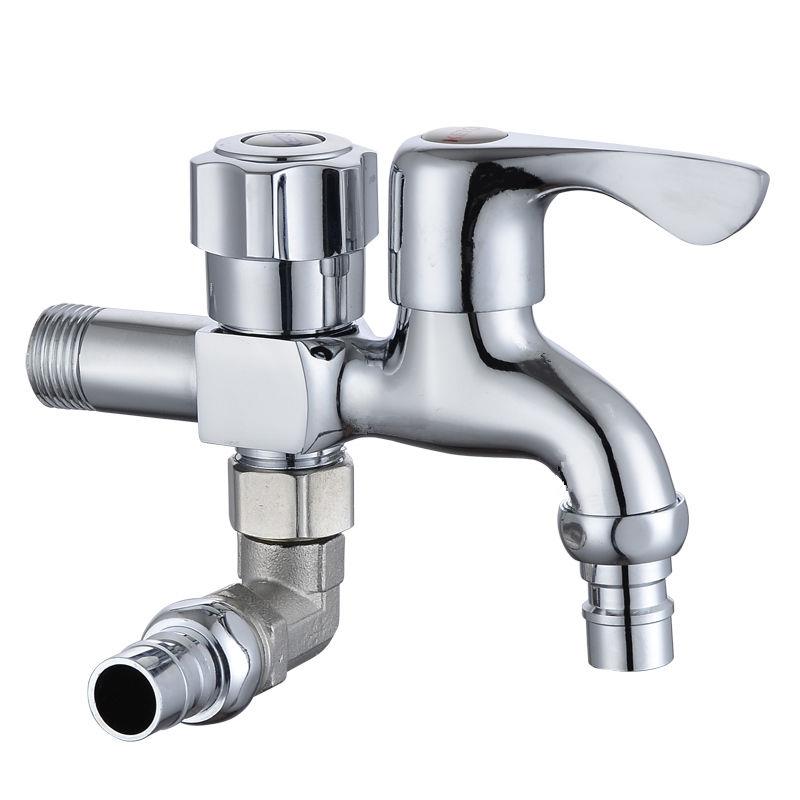 水龙头三头通纳丽雅全铜双用多功能洗衣机接头水龙头万能接头一分二 a