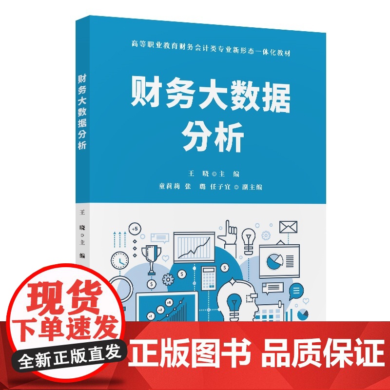 正版新书 财务大数据分析 王晓 童莉莉 张璐 任子宜 清华大学出版社 财务管理 数据处理 高等职业教育 教材