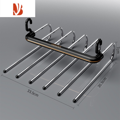 三维工匠折叠裤架 家用收纳挂裤子专用衣架器 多衣柜内置裤夹裤挂架