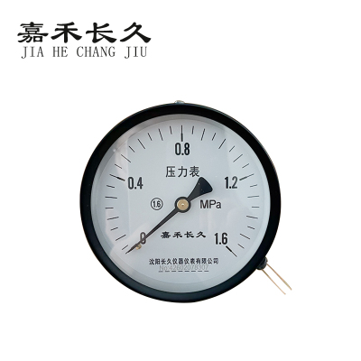 嘉禾长久 轴向压力表 Y100Z 0-1.6MPA 块