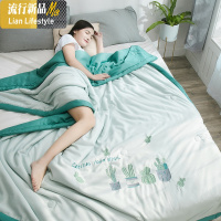 夏季天丝莫代尔夏凉被双人冰丝空调被可水人夏被春秋被薄被子 三维工匠
