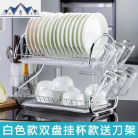 厨房放碗架沥水架装碗筷收纳箱带盖碗柜不锈钢碗碟收纳盒 三维工匠