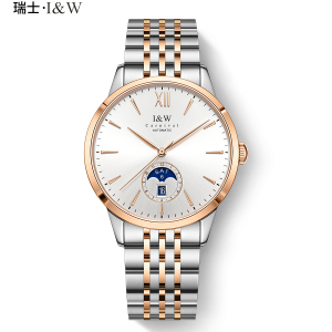 瑞士手表爱沃驰I&W CARNIVAL自动机械表男表进口机芯个性时尚防水简约男士轻奢气质商务腕表527G