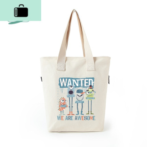 x原创 2020国潮购物袋大容量帆布斜跨包轻便手提单肩包NEW LAKE女士单肩包