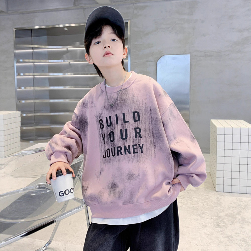 男童加绒卫衣秋冬季新款儿童装一体绒加厚保暖痞帅洋气上衣潮