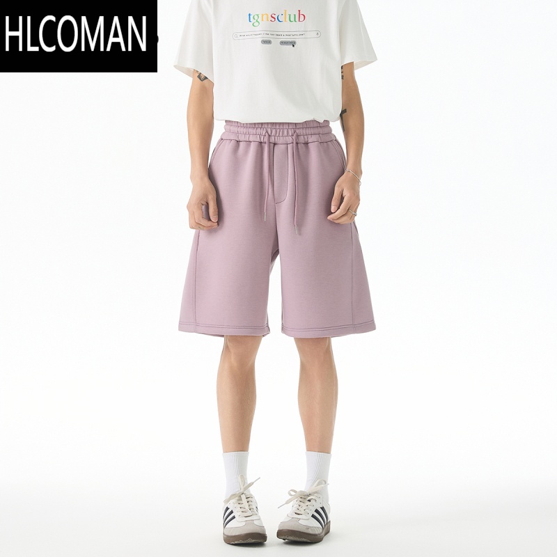 HLCOMAN美式休闲短裤男女夏季潮牌宽松直筒百搭卫裤休闲五分运动裤子