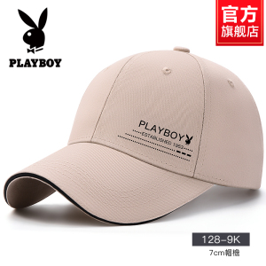 花花公子帽子男士鸭舌帽大头围休闲户外遮阳新款春夏季棒球帽女潮