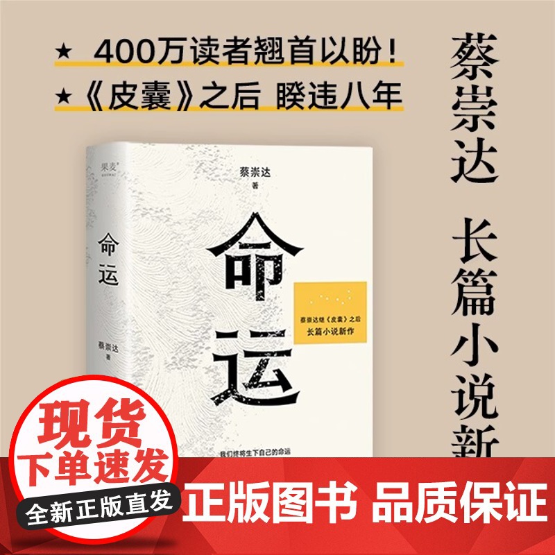 [新东方店]正版命运蔡崇达的书 长篇小说 当代文学 《皮囊》作者新作 果麦图书 韩寒白岩松李敬泽程永新联袂 家乡故事