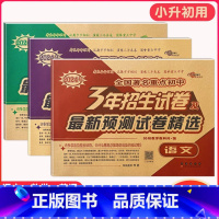 3年重点初中招生试卷[语数英3本] 小学升初中 [正版]2024小学升初中核心试卷 语文数学英语共3本通用版 小升初模拟