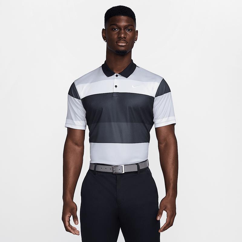 耐克(NIKE)运动POLO衫男款高尔夫透气速干排汗V领短袖休闲商务服