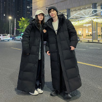 JEEP SPIRIT长款到脚踝羽绒服秋冬情侣男女同款宽松韩版保暖外套