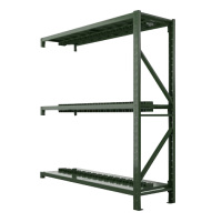 风雷动消防铁锹镐农具摆放架安保装备器材存放架绿色盾牌货架双层盾牌重型-副架