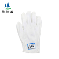 骏捷诺白色纯棉礼仪手套双面/双