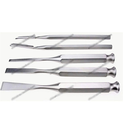 huatrau小动物骨科器械 骨刀 截骨刀 平骨凿 宠物手术切除股骨头薄刃