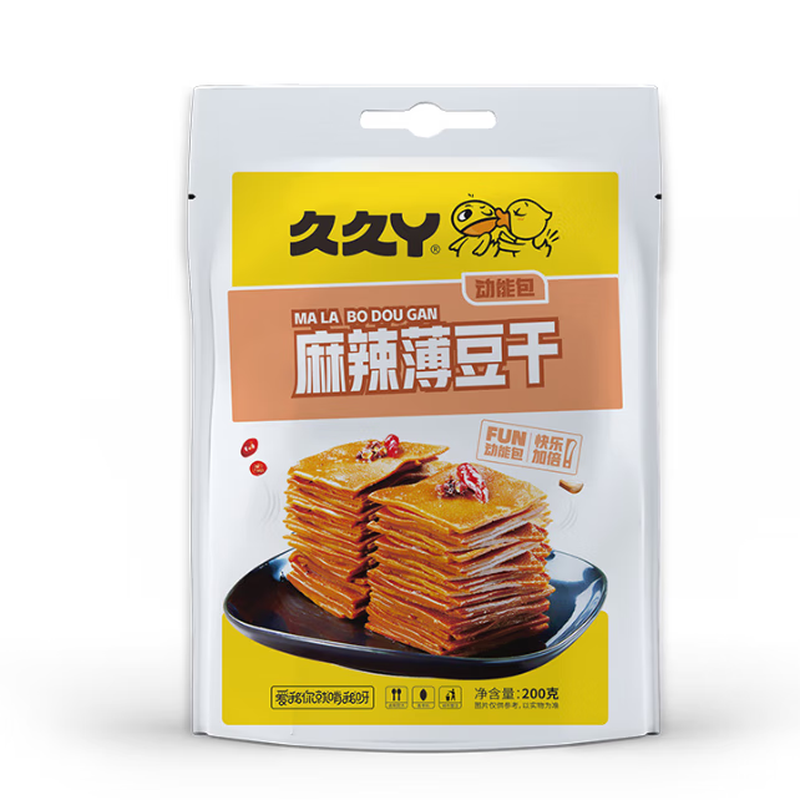 久久丫麻辣薄豆干160g(新潮版)*2