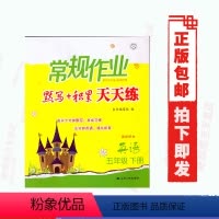 [正版]江苏省使用苏人版英语常规作业天天练5五年级下册(国标译林)常规作业天天练默写+积累天天练五年级下册江苏人民出版