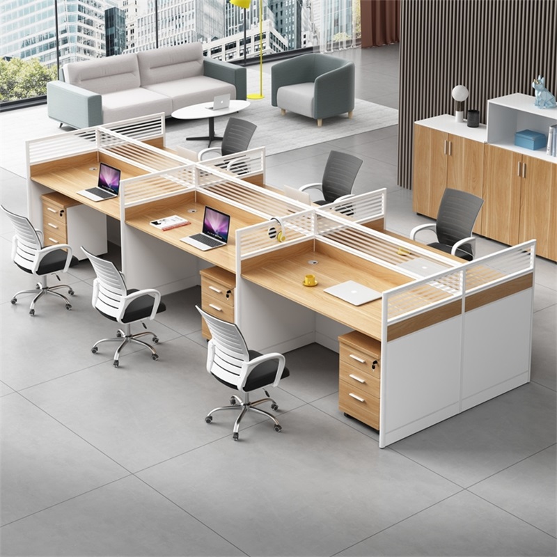 豫亨 六人位含柜不含椅 职员办公桌屏风电脑桌多人工位卡座