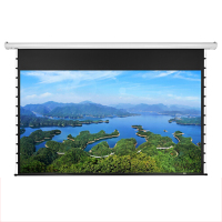 经科JK投影幕布S1-MK3/S1-MKIII 96寸16:9白塑拉绳电动遥控幕布